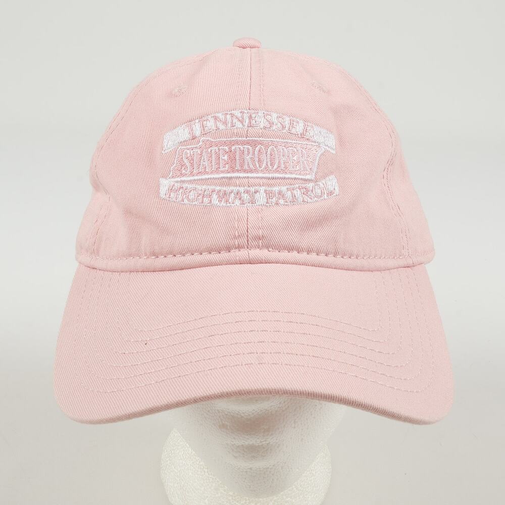 Tennessee State Trooper Highway Patrol Pink Embroidered Packable Strapback Hat